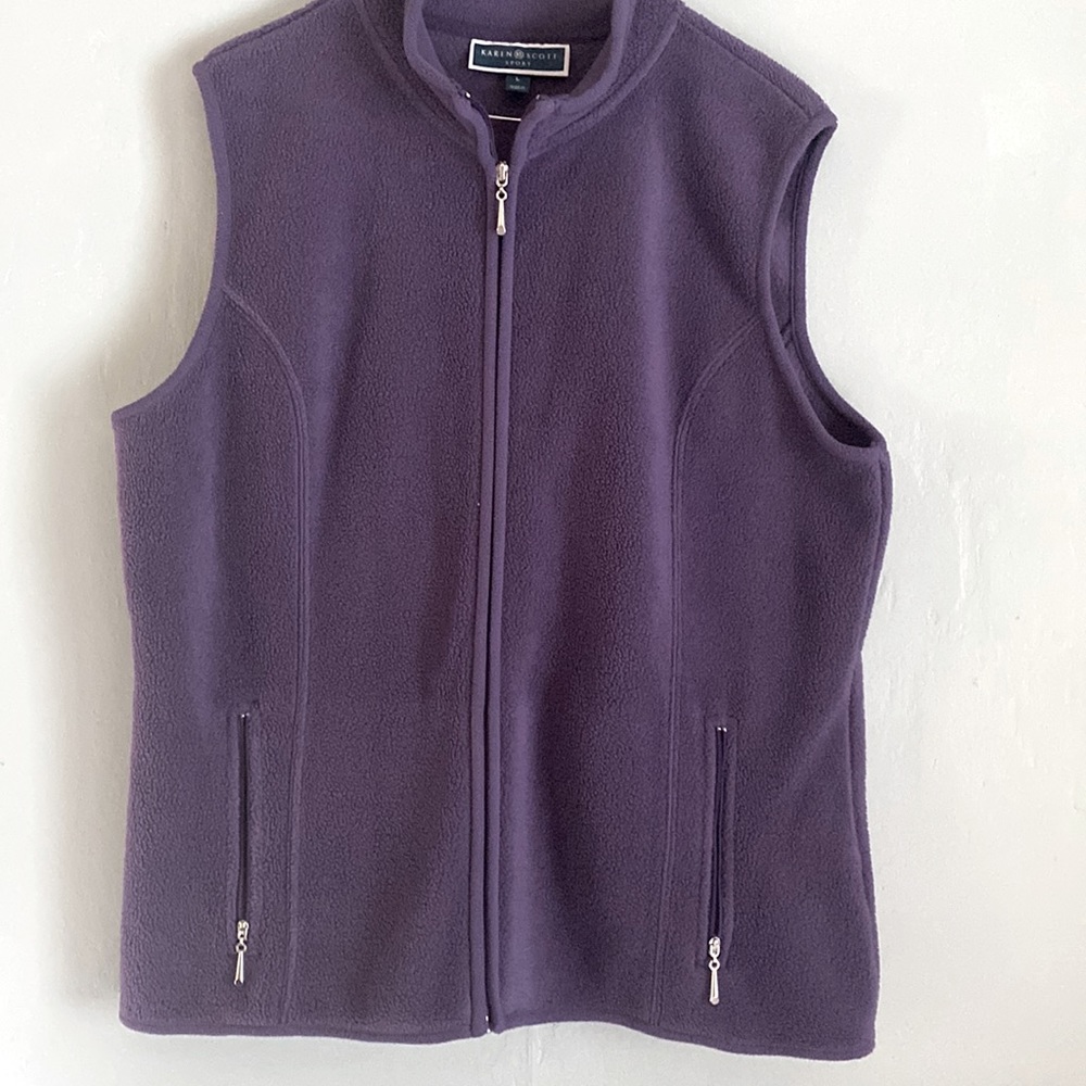 Karen Scott, Women’s Large Full Zip Fleece Vest